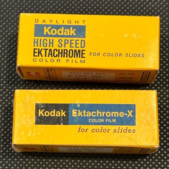 2 Rolls Expired Kodachrome 120 High Speed Ektachrome Color Film for Color Slides - Picture 1 of 4